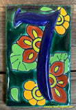 Talavera Tile House Numbers Green Design