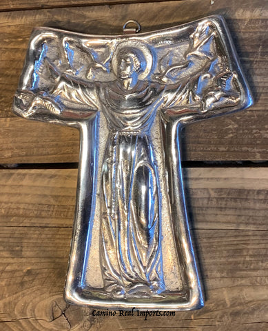 Wall Hanging Pewter Cross Decor MCP033