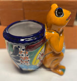 Talavera Frog Flower Pot Planter TFP8003