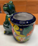 Talavera Frog Flower Pot Planter TFP8002