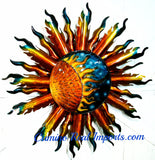 Extra Large Sun Wall Decor  Metal  Hand Made  Caminorealimports.com