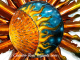 Extra Large Sun Wall Decor  Metal  Hand Made  Caminorealimports.com