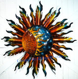 Extra Large Sun Wall Decor  Metal  Hand Made  Caminorealimports.com