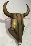 Metal Yard Art Hand Made Steer Head Skull Caminorealimports.com