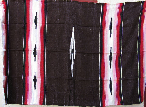 MEXICAN BLANKET XL 4.5' X 6.5' dark brown
