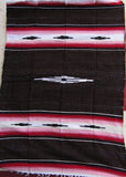 MEXICAN BLANKET XL 4.5' X 6.5' dark brown