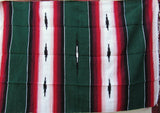 MEXICAN BLANKET XL 4.5' X 6.5' green
