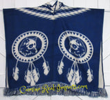 Alpaca Wool Hoodie Poncho Dream Catcher WOLF  Gaban GAW004