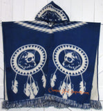 Alpaca Wool Hoodie Poncho Dream Catcher WOLF  Gaban GAW004