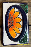 Talavera Tile House Numbers Sunflower Design