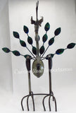 Metal/Rock wind Rocking Peacock Yard Ornament Caminorealimports.com