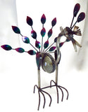 Metal Rock Rocking Peacock Yard Garden Ornament MTPCS004