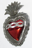 6" Wall Hanging Hand Punched Tin Sacred Heart TSH001