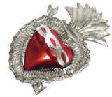 6" Wall Hanging Hand Punched Tin Sacred Heart TSH002