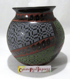 Mata Ortiz Vase Black Clay  MO011