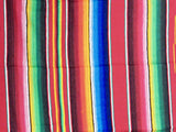 Mexican Sarate Blanket 4' X 6' serape zarape SAR40067
