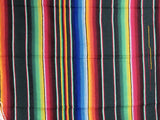 Mexican Sarate Blanket 4' X 6' serape zarape SAR40068