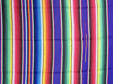 Mexican Sarate Blanket 4' X 6' serape zarape SAR40069