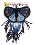 BUTTERFLY BEADED HAIR BARRETTE GHB010