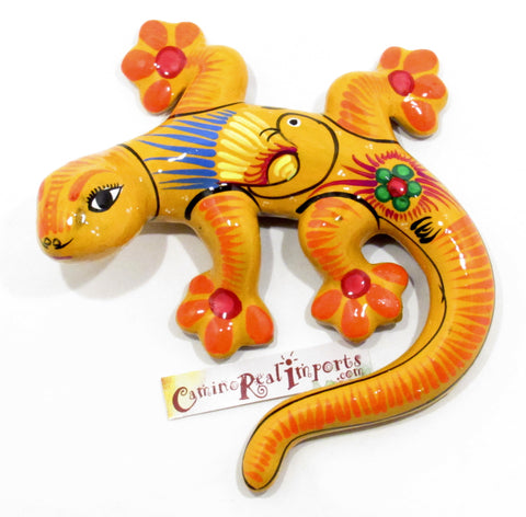 Hand Painted Clay Gecko Lizard GGLM001