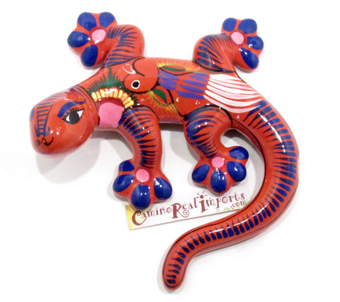 Hand Painted Clay Gecko Lizard GGLM004