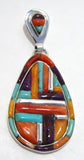 Sterling Silver Multi Stones Pendant TSC032