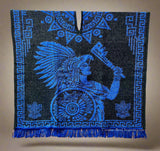 Mexican Poncho Aztec Warrior/ Eagle GA031