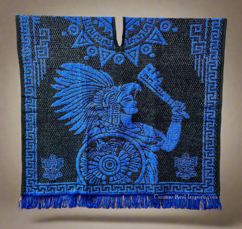 Mexican Poncho Aztec Warrior/ Eagle GA031