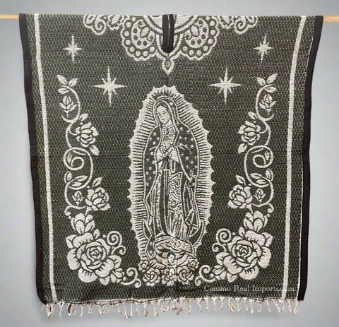 Mexican Poncho  Our Lady of Guadalupe Gaban GA020