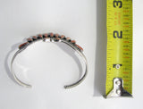Spiny Oyster Shell Sterling Silver Bracelet TSC057