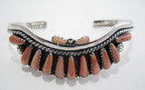 Spiny Oyster Shell Sterling Silver Bracelet TSC057