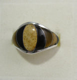 Multi Stone Ring Sterling Silver   size 6 TSC045