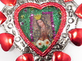 Sacred Heart Tin Nicho With Our Lady of Guadalupe Caminorealimports.com
