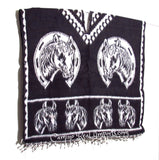 Mexican Poncho Horse Shoe Gaban CaminoRealImports.com