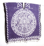 Mexican Poncho Aztec Calendar Gabon CaminoRealImports.com