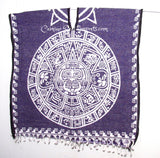 Mexican Poncho Aztec Calendar Gabon CaminoRealImports.com