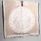 Mexican Poncho Aztec Calendar Gabon CaminoRealImports.com