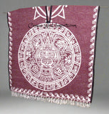 Mexican Poncho Aztec Calendar Gabon CaminoRealImports.com