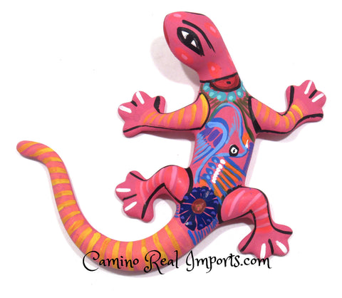 Painted Clay Gecko Lizard CaminoRealImports.com