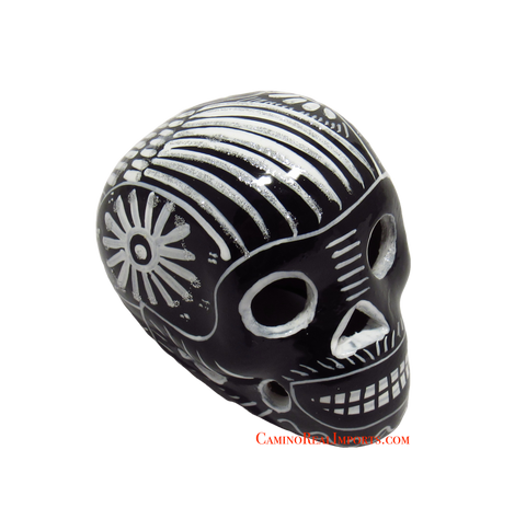 Day Of The Dead Hand Painted 3'' Skull MCSSM007