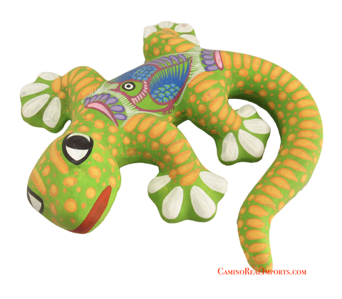 Hand Painted Clay Gecko Lizard GGLL010
