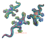Hand Painted Clay Gecko Lizard GGLL039