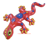 Hand Painted Clay Gecko Lizard GGLL041