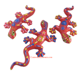 Hand Painted Clay Gecko Lizard GGLL041