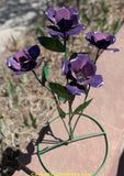 Yard Art Metal Flowers Sculpture 27"  MFLWRMM005