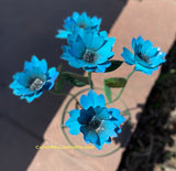 Yard Art Metal Flowers Sculpture 27"  MFLWRMM004