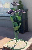 Yard Art Metal Flowers Sculpture 27"  MFLWRMM005