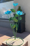 Yard Art Metal Flowers Sculpture 27"  MFLWRMM004