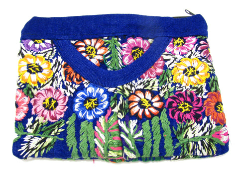 COIN PURSE HAND EMBROIDERED FLOWERS CPH004
