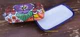 Talavera Pottery Butter Dish Hand Painted Sm Tbds004